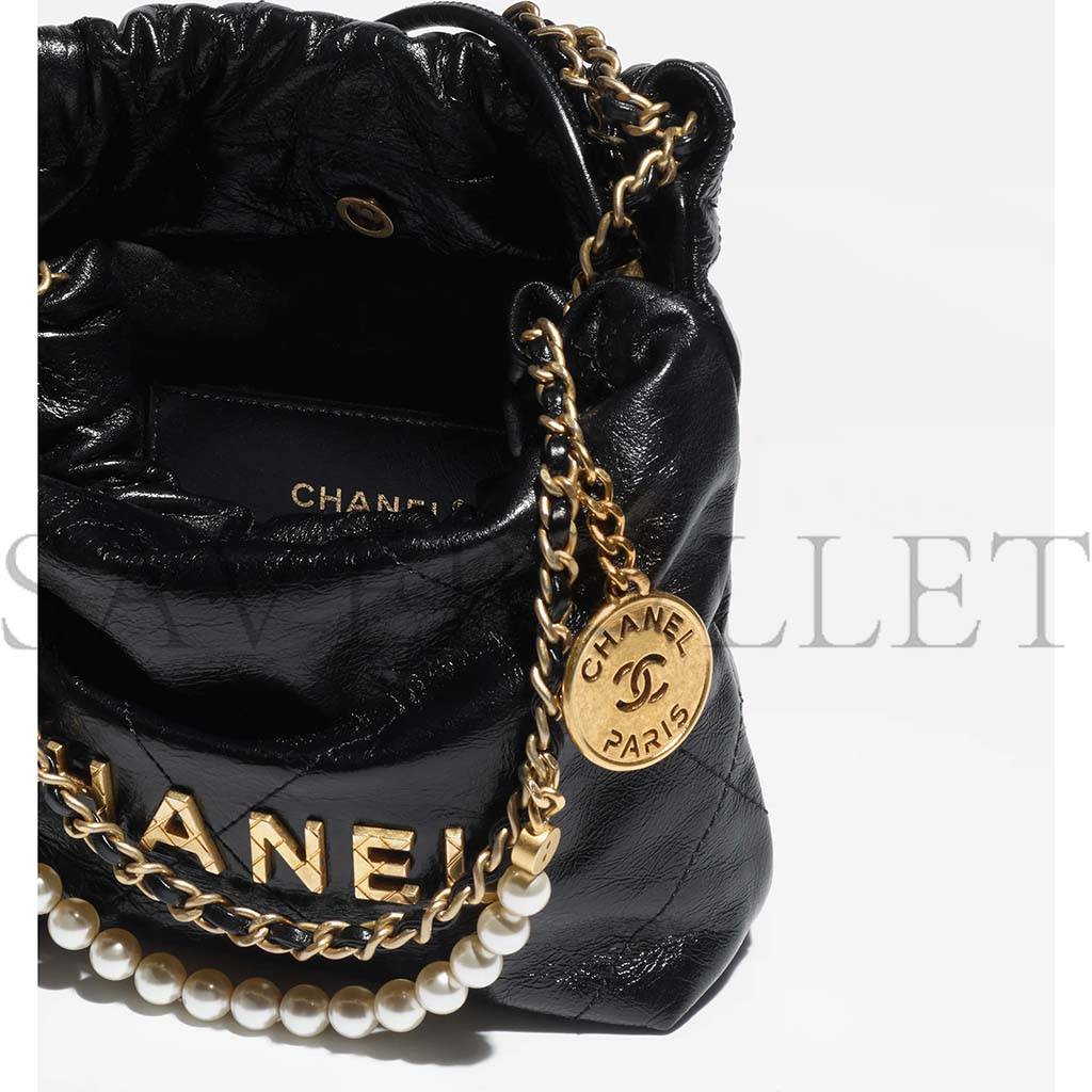 Ch*el 22 mini handbag as3980 b10672 94305 (20*19*6cm)